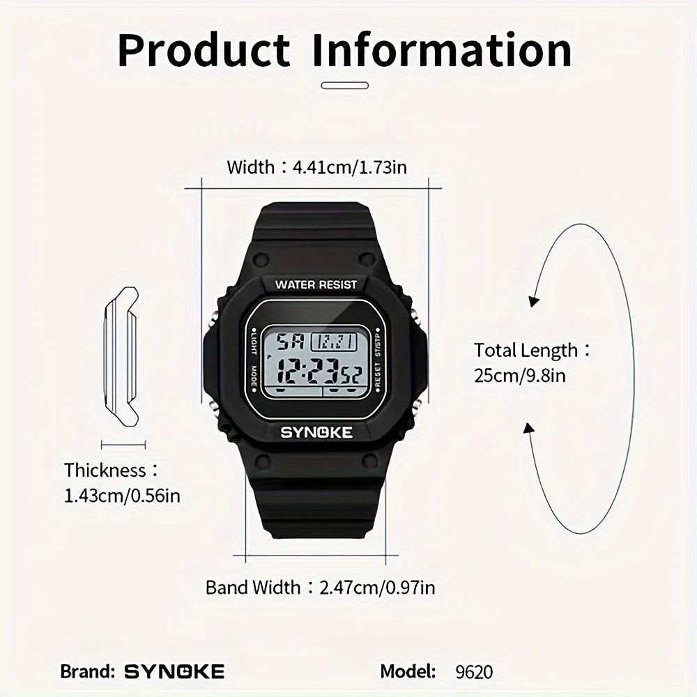 Square Retro Electronic Clock