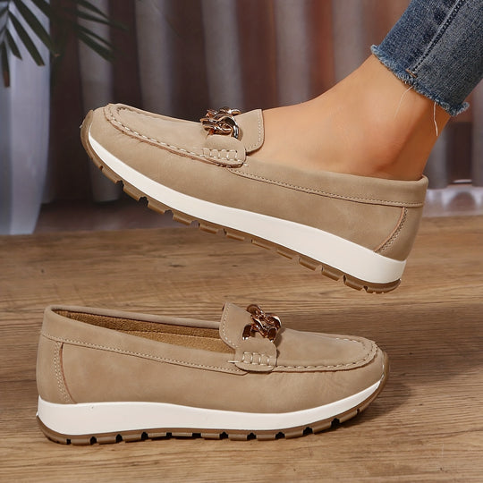 Women's casual suede loafers