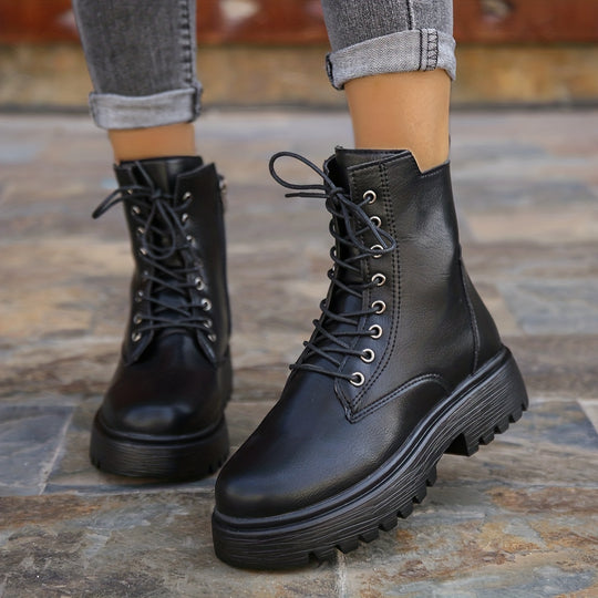 Women's Lace-Up Combat Boots