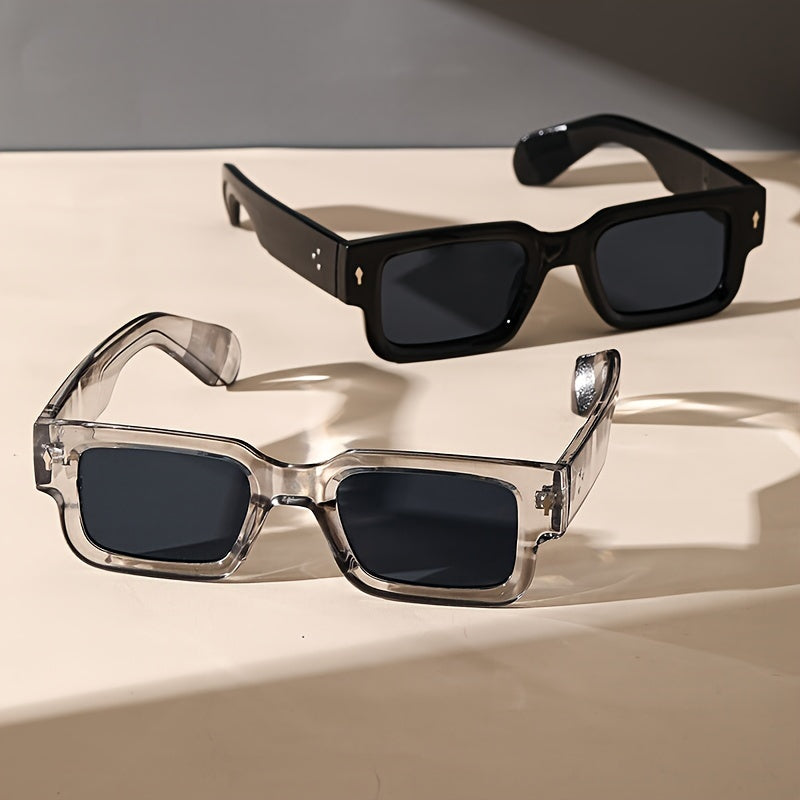 2 Pieces Retro Square Fashion Sunglasses