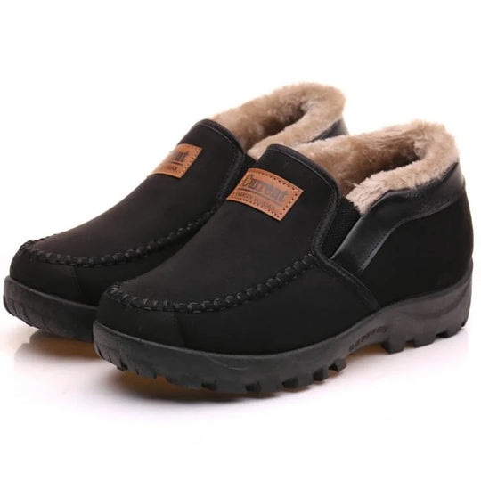 Warm winter boots made of velvet and fleece