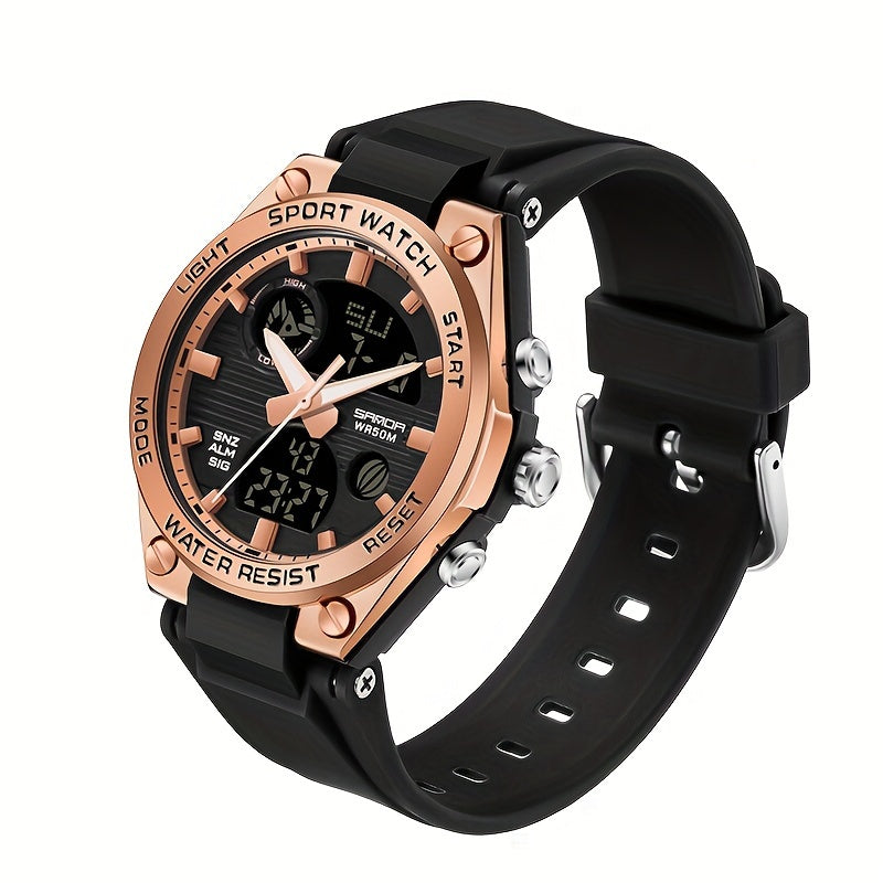 Luminous electronic sports watch for women