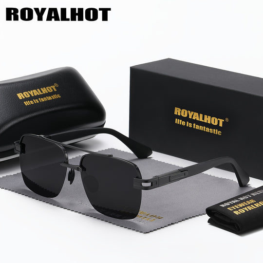 Retro Polarized Metal Driver Sunglasses