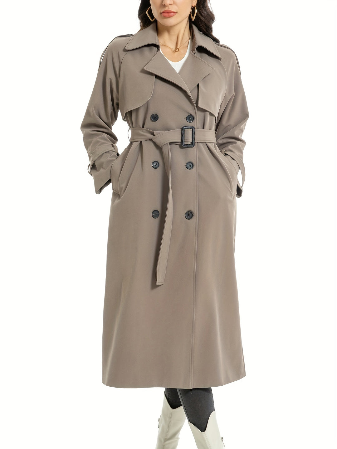 Zweireihiger Trenchcoat für Damen