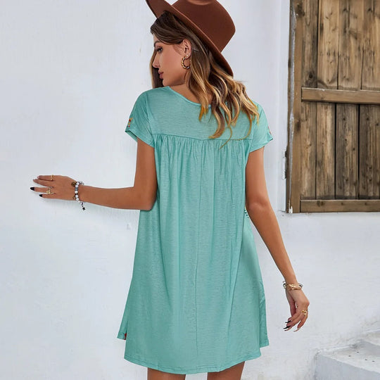 Boho-Kleid mit Stickerei