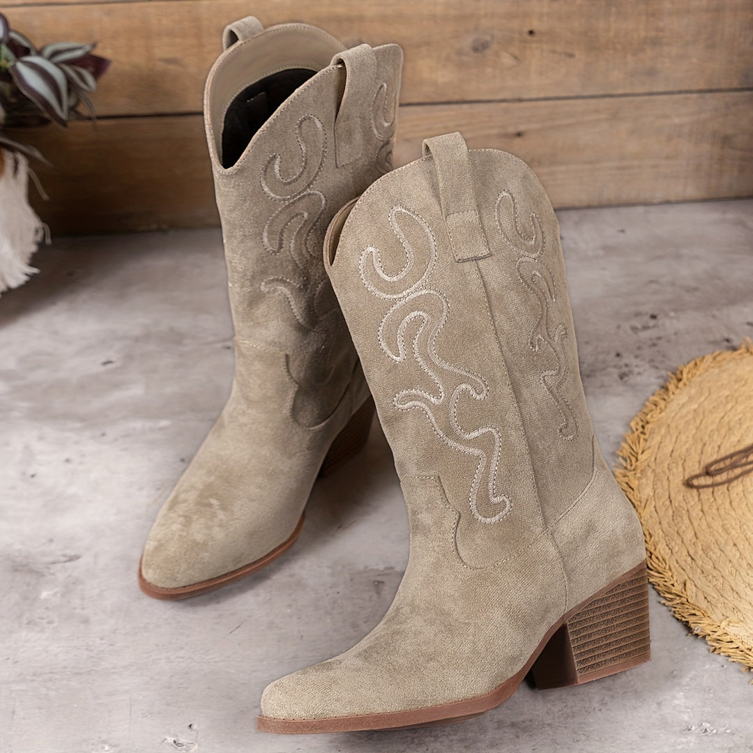 Embroidered Western Boots for Women