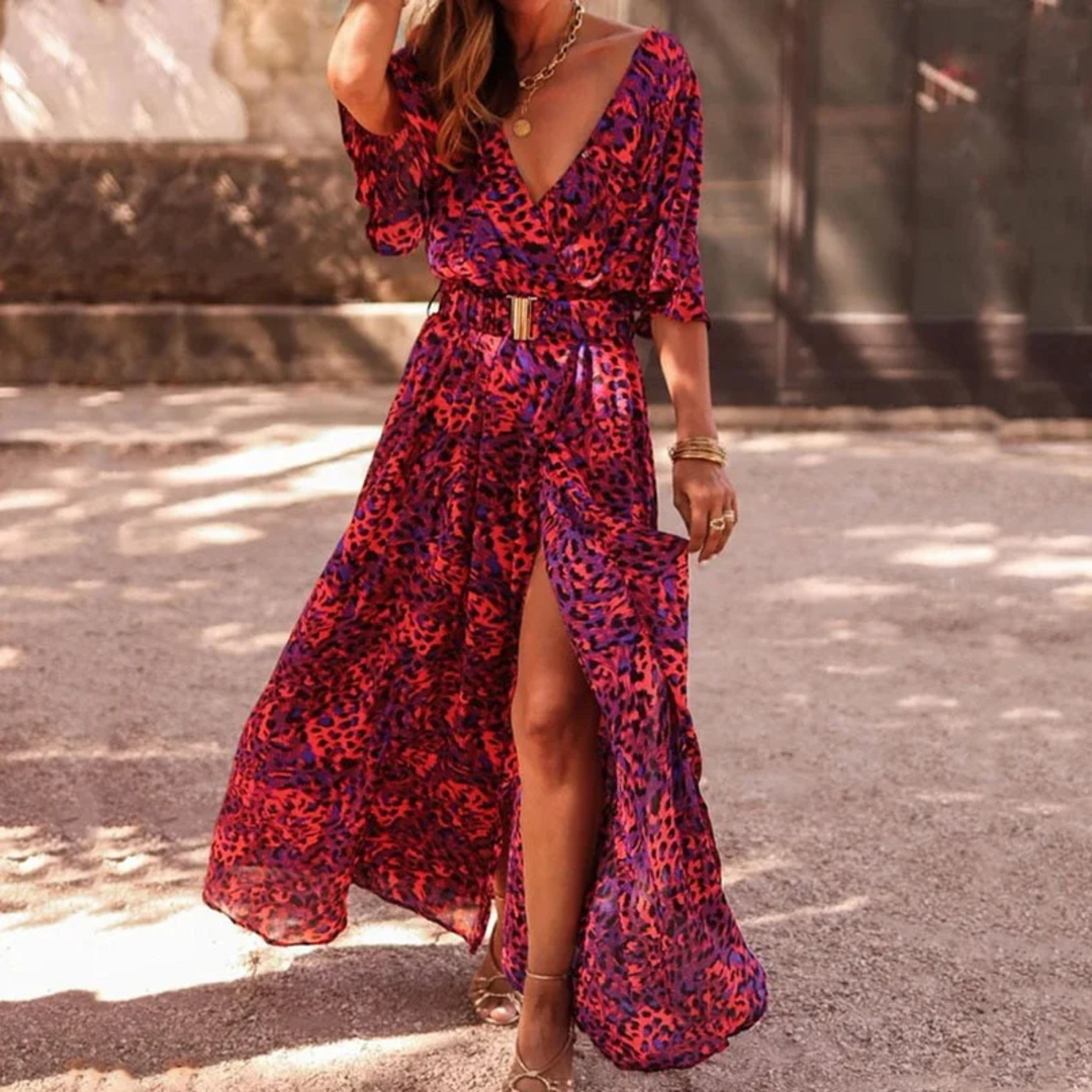 Floral Maxi Wrap Dress