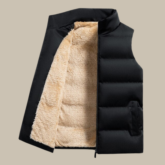 Men's fleece-lined gilet