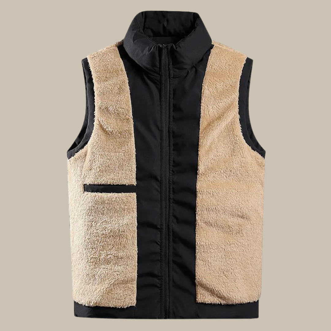 Men's fleece-lined gilet