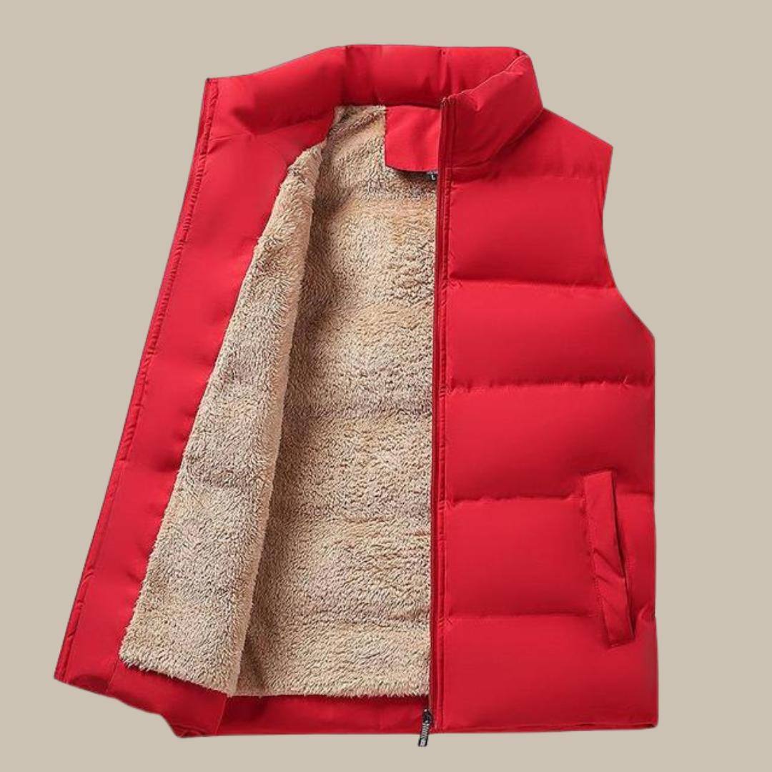 Men's fleece-lined gilet