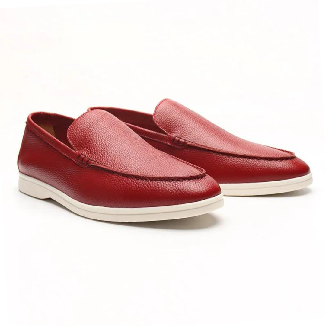 cowhide loafers for men