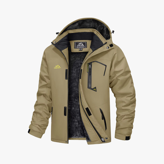 Warm waterproof winter jacket for men