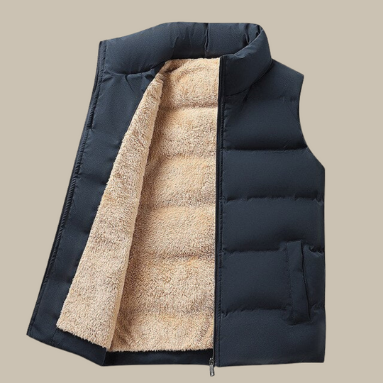 Men's fleece-lined gilet