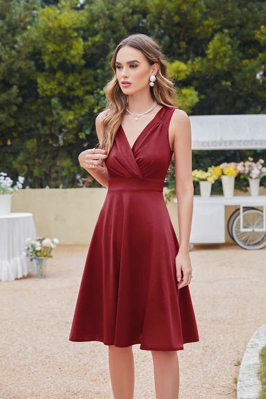 cocktail dress with flared bust