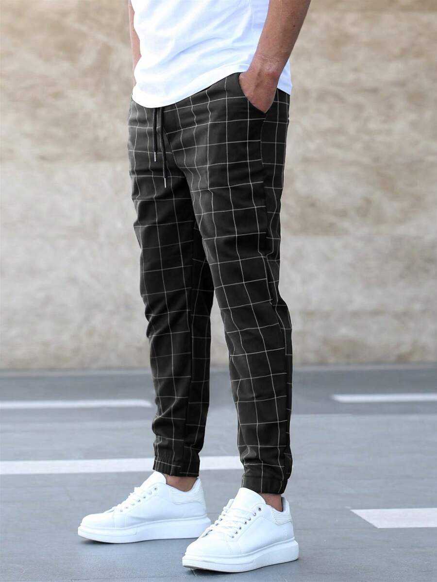 Elegant Grid Elite Pants