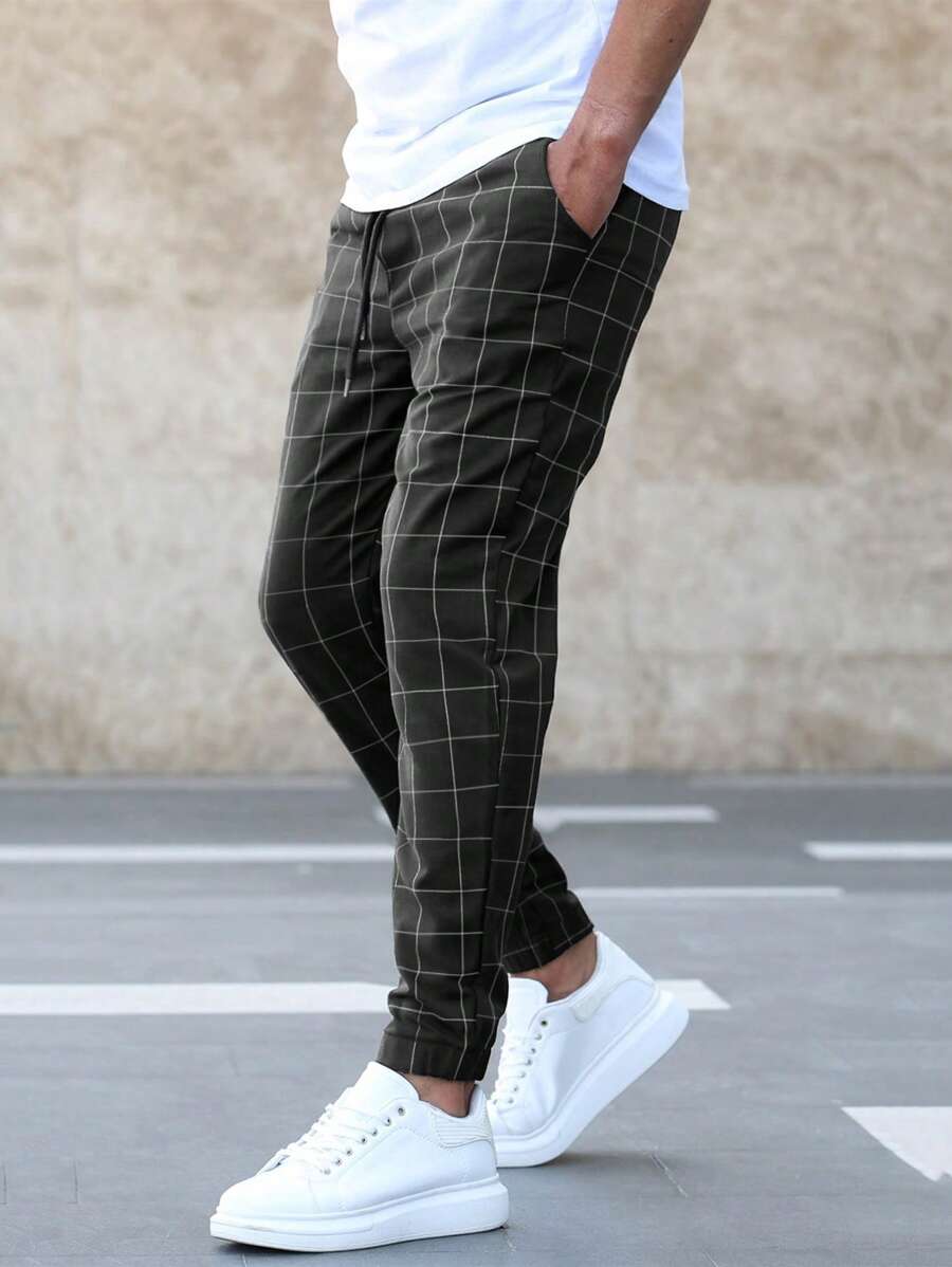 Elegant Grid Elite Pants