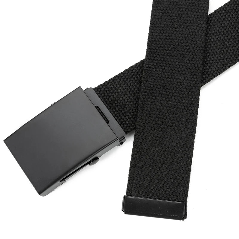 Men's Canvas Automatic Buckle Casual Belt