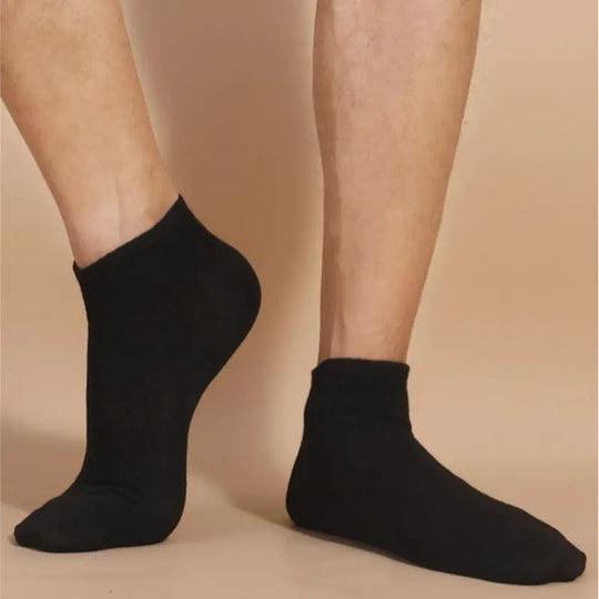 Unisex Casual Solid Color Boat Socks (10/20 Pairs)