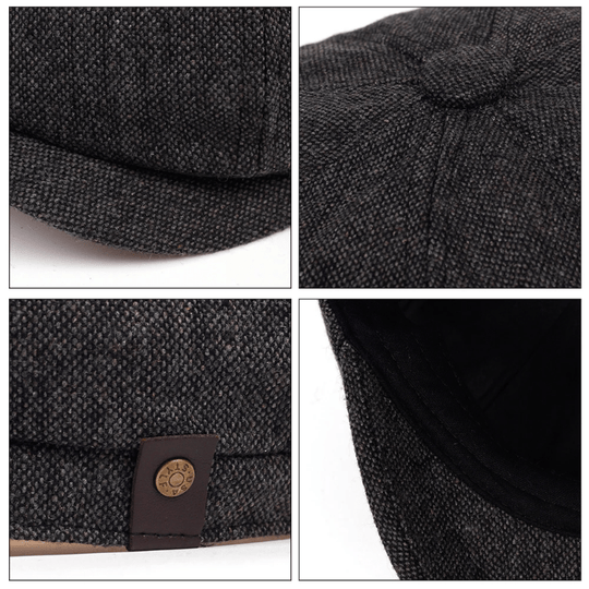 Unisex solid color Gatsby newsboy hat