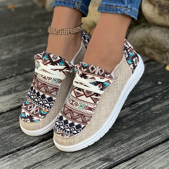 Tribal Muster Canvas Schuhe