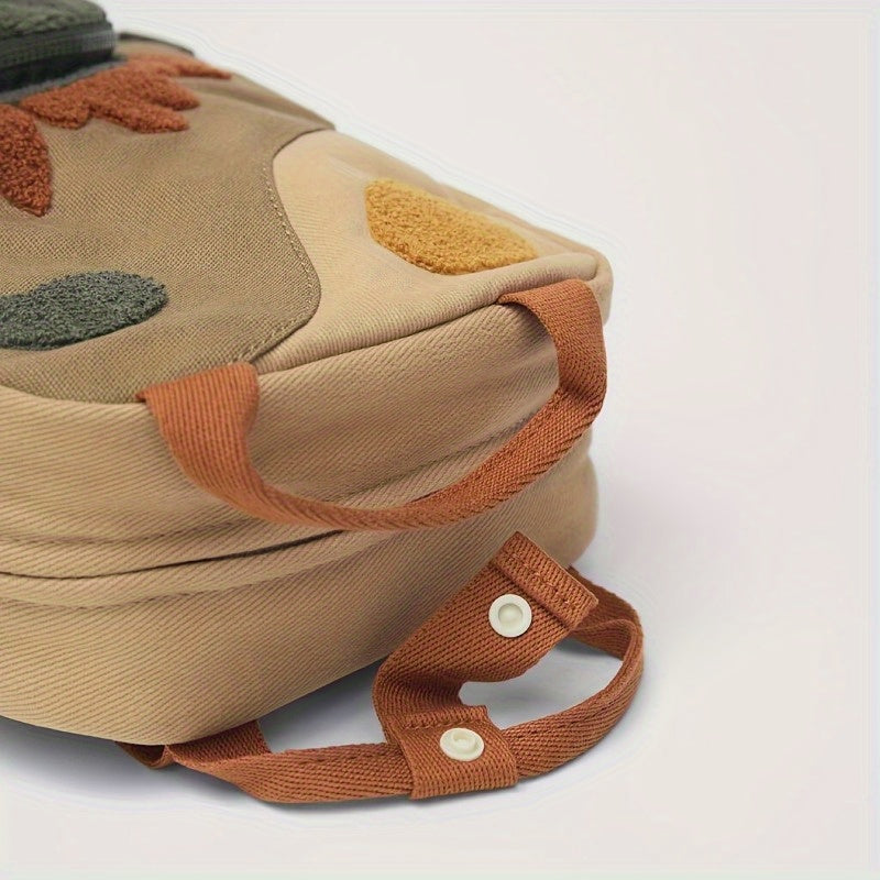 Embroidered Dino Backpack