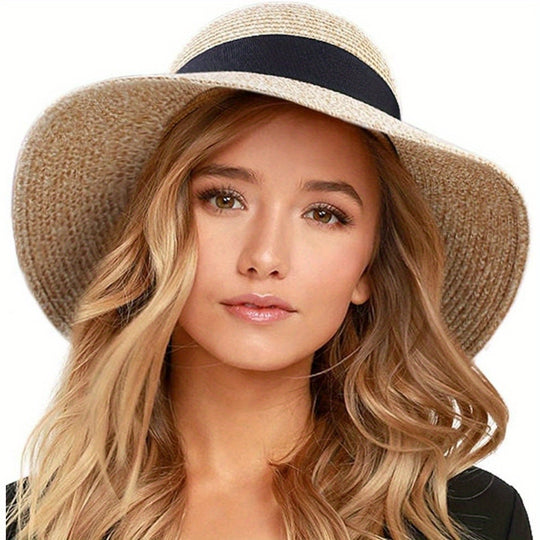 Elegant UV Protection Beach Hat for Women