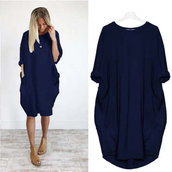 women's casual dress with pocket