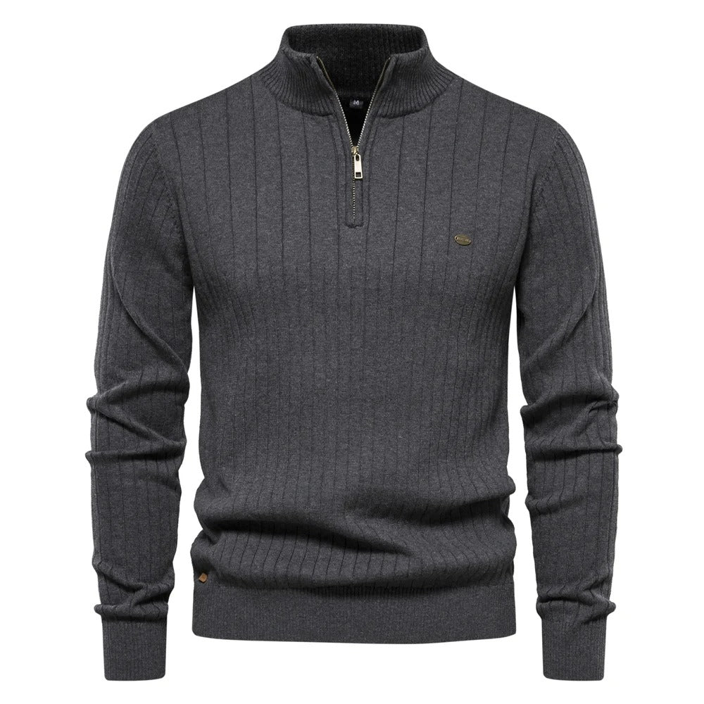 Men's zip-up sweater