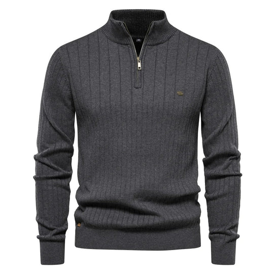 Men's zip-up sweater