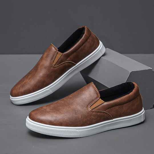 Outdoor PU Leather Slip-On Shoes for Men