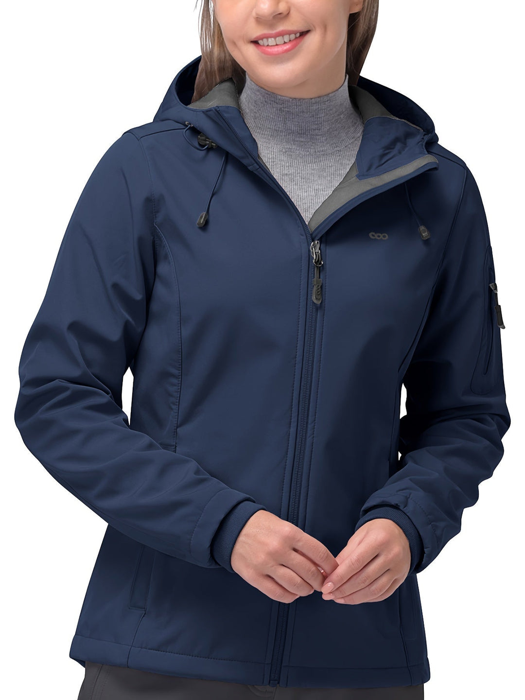 Windproof softshell jacket for women