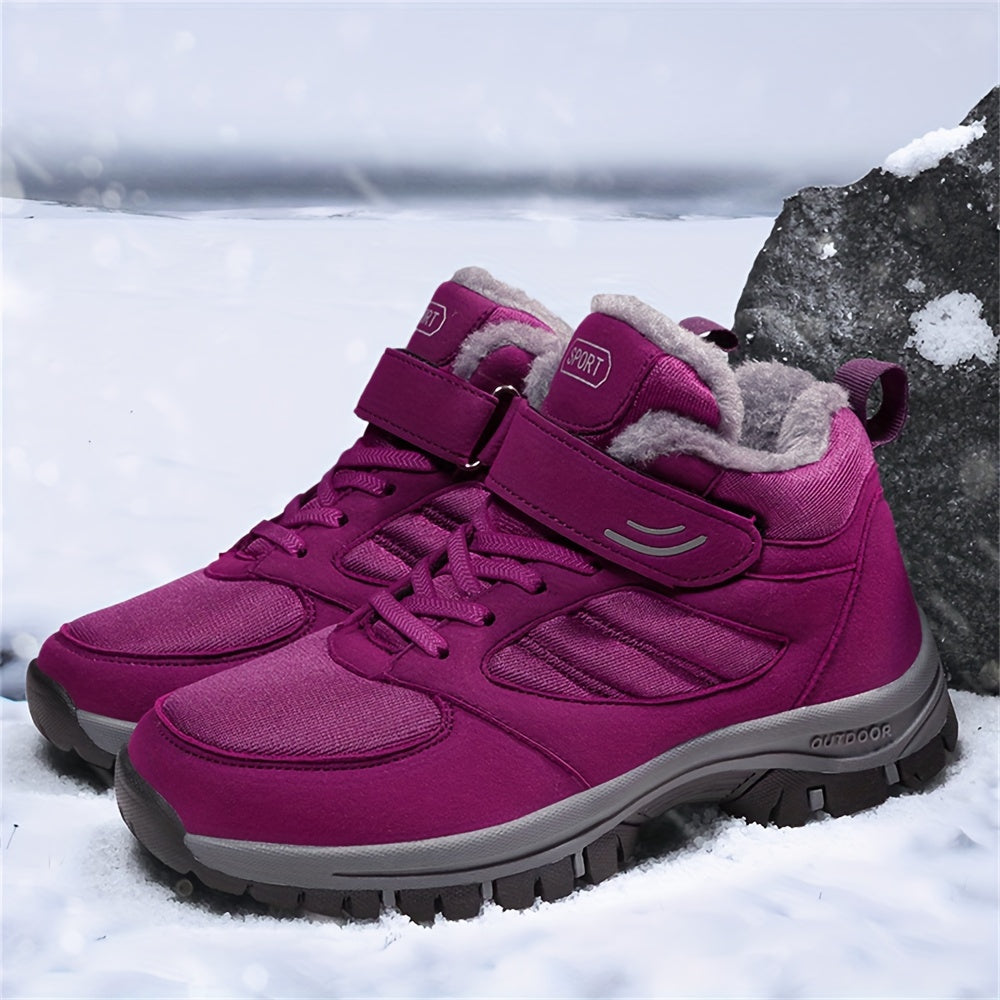 Fleece-lined hiking boots for women