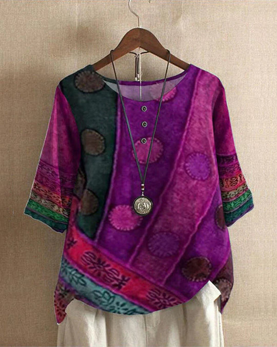 Boho long sleeve blouse for women