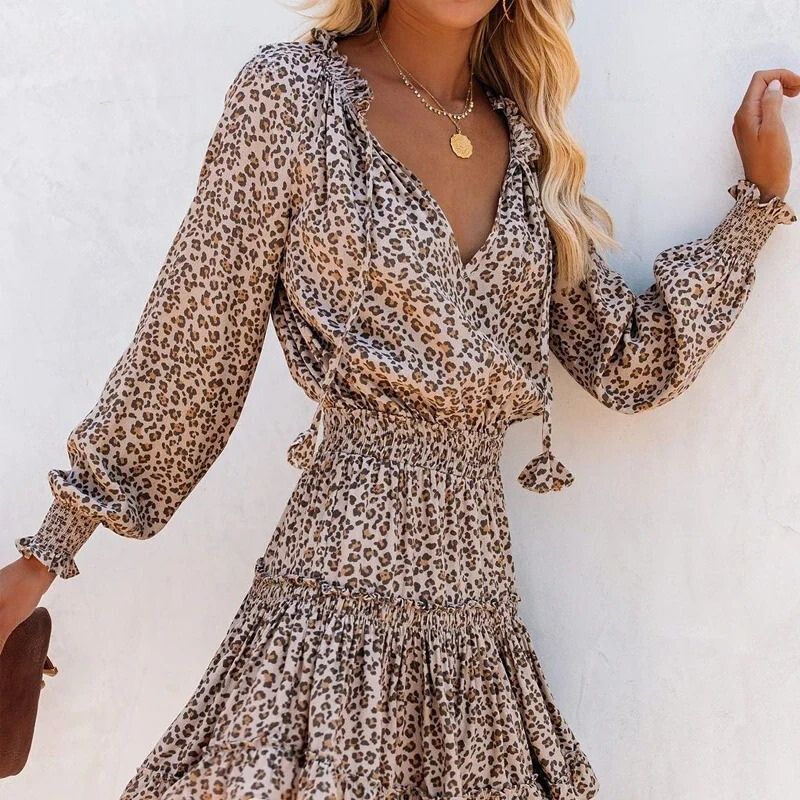 leopard print dress