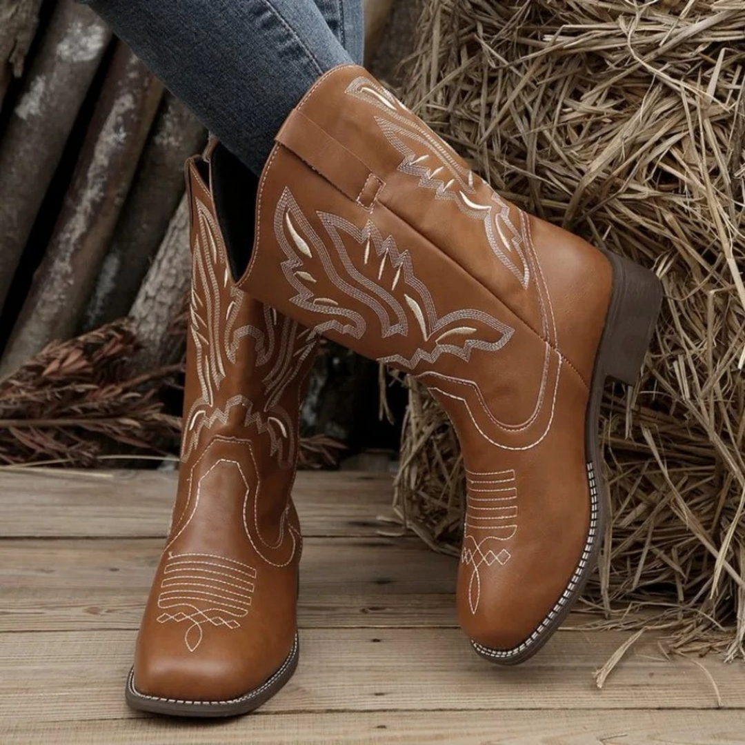 Non-Slip Cowboy Boots for Women