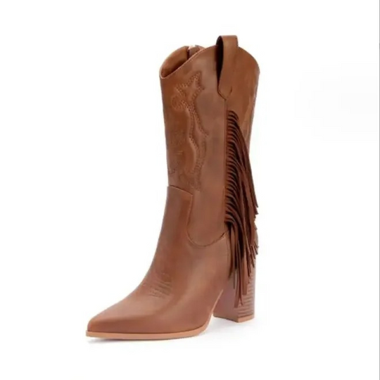 Cowboy Boots with Tassel for Women