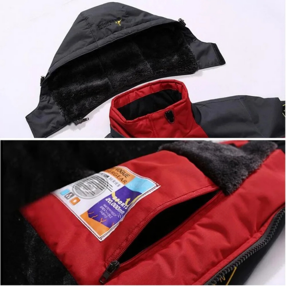 Thick warm fur coat for men