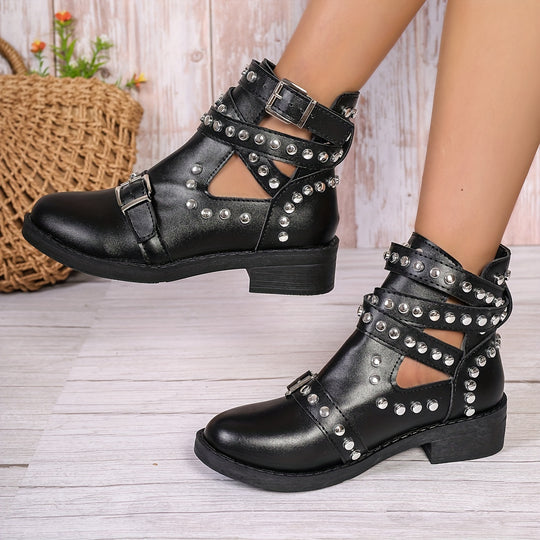 Beaded Chunky Boots for Women