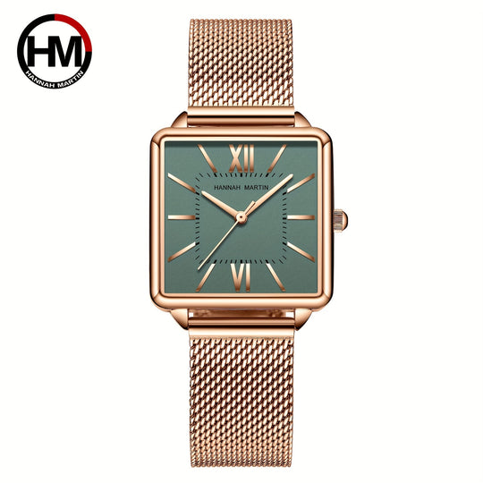 Luxury Square Pointer Quartz Ladies Watch