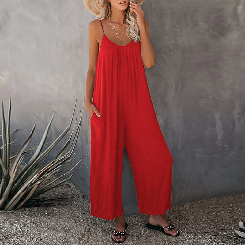 Spring Breeze Damen-Overall mit weitem Bein