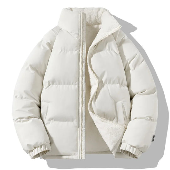 Plush thick warm cotton coat