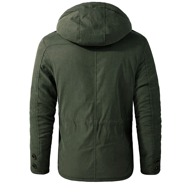 Cotton-lined winter jacket for men