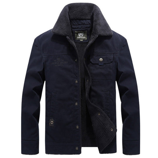 Men's fleece lined winter jacket