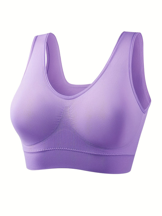 Solid Comfort Plus Sports Bra Set (4 Pack)