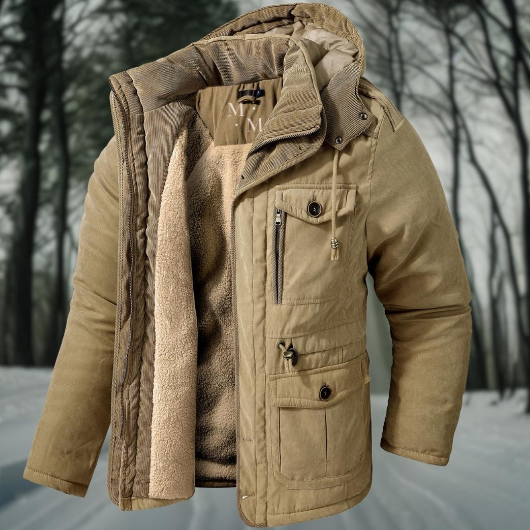 Thick Winter Bomber Jacket for Men