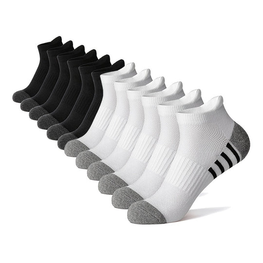 Casual Striped Sports Socks for Men (12 Pairs)