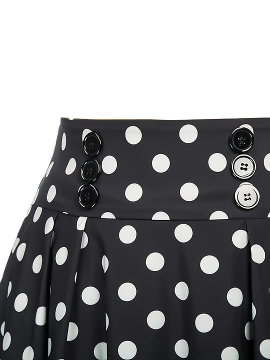 Elegant polka dot skirt for women