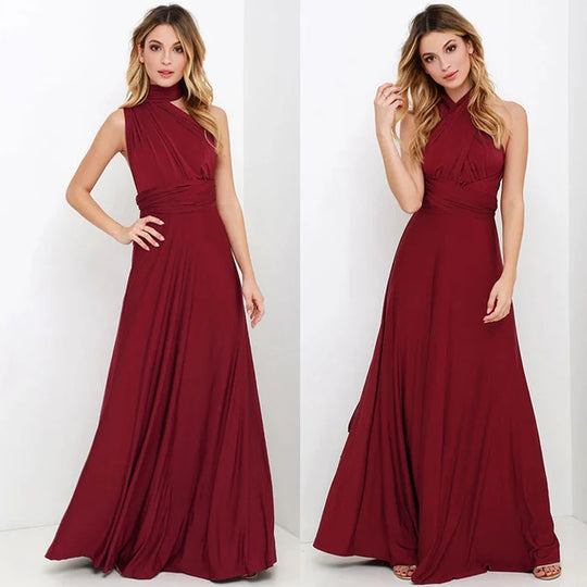 Elegant backless long dress