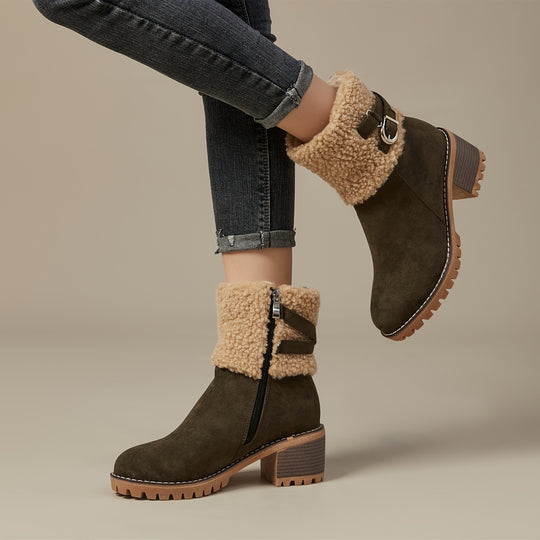 Chunky ankle boots for women