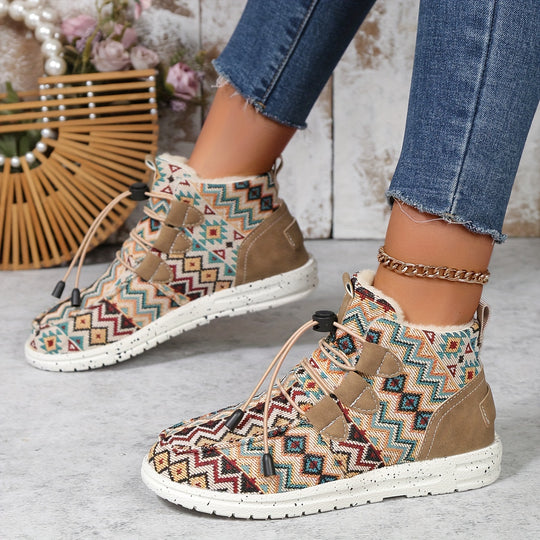 Geometric Ankle Boots for Women